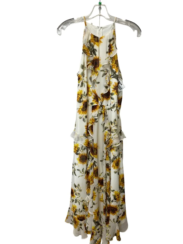 Dress Casual Maxi By White House Black Market In Floral Print, Size: 4