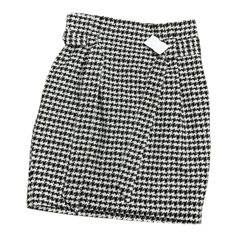 Skirt Midi By Express In Black & White, Size: 6