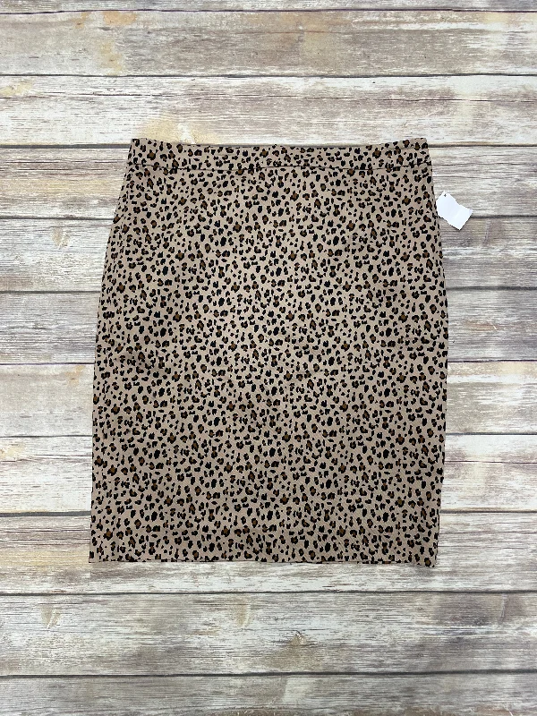 Skirt Midi By J. Crew In Animal Print, Size: 14