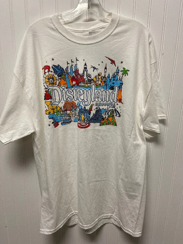 Top Short Sleeve By Disney Store In White, Size: Xl