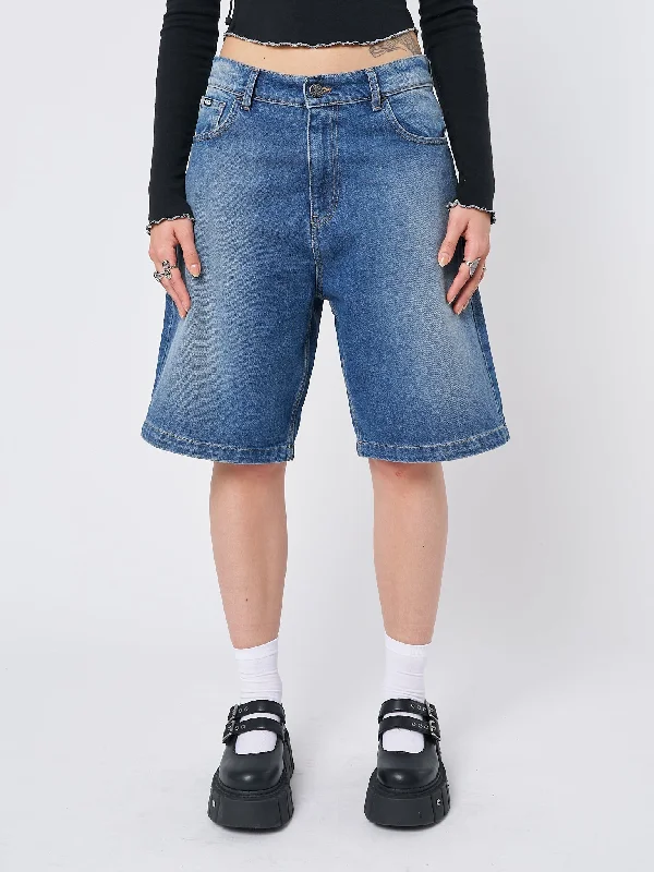 Naida Star Blue Jorts