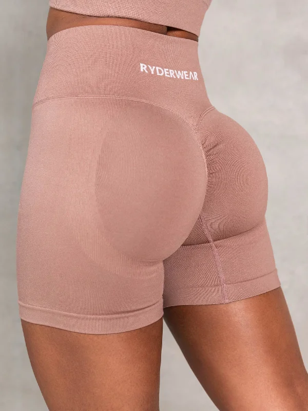 Lift BBL Scrunch Seamless Shorts - Almond