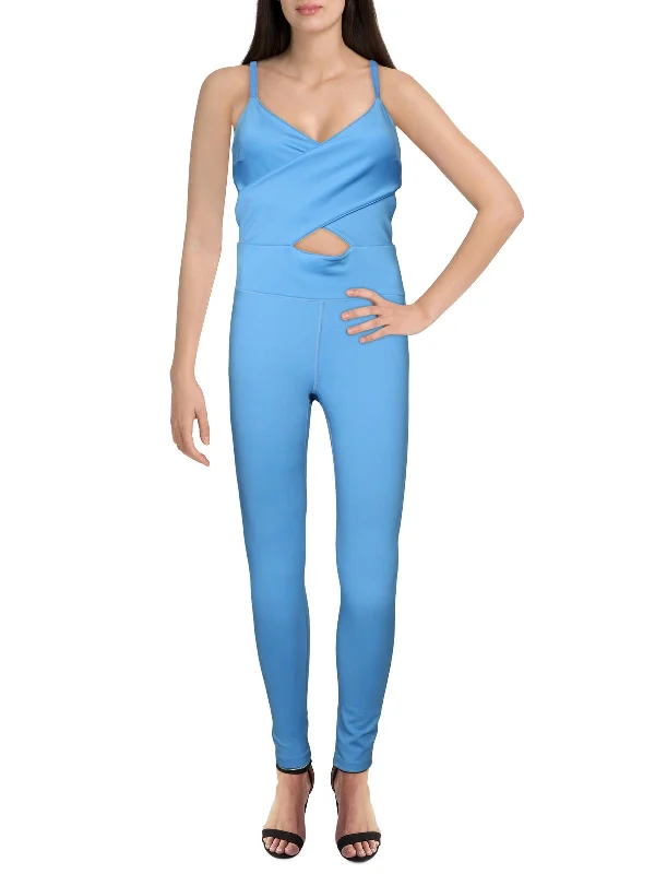 Cosmic Womens Skinny Criss-Cross Front Jumpsuit