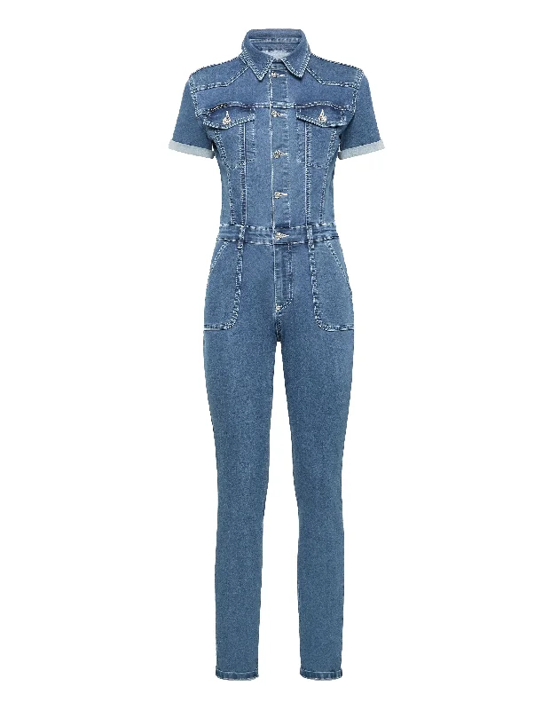 Denim Jumpsuit Iconic Plein