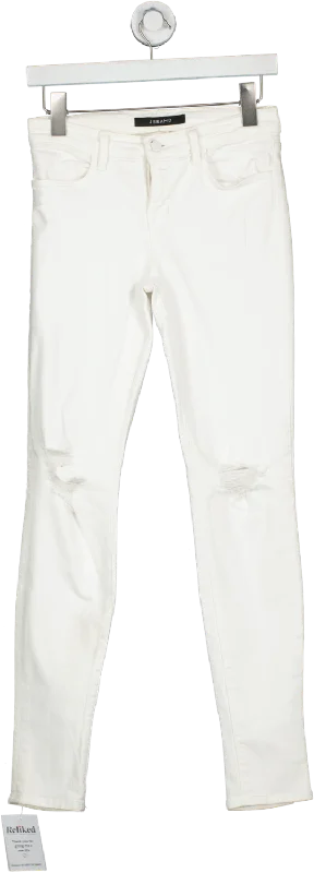 J Brand White Super Skinny Jeans W26