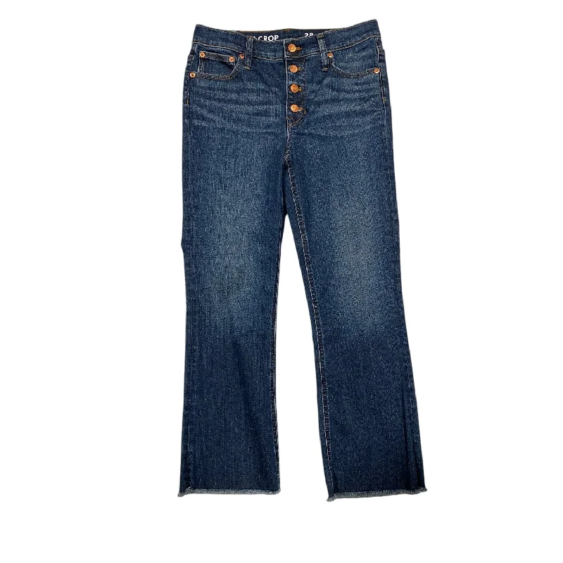 Jeans Flared By J. Crew In Blue Denim, Size: 6