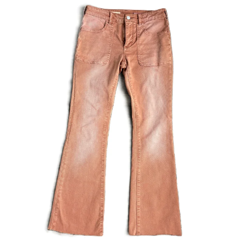 Jeans Flared By Pilcro In Brown, Size: 4