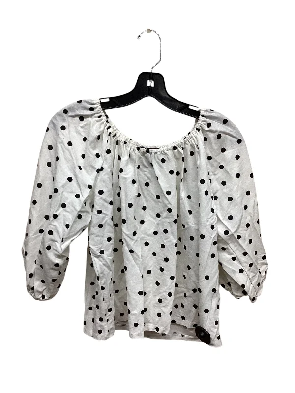 Top Long Sleeve By Premise In Polkadot Pattern, Size: S