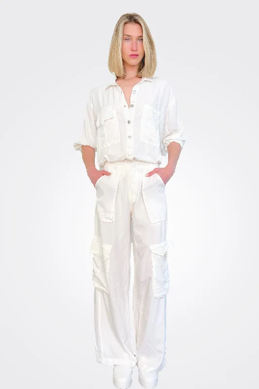 Cargo Pants - White