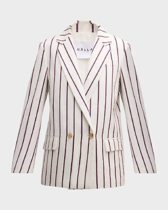 Yvonne Striped Blazer Jacket